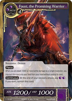 Faust, the Promising Warrior (1-179) [The Dawn of Valhalla] | Jomio and Rueliete's Cards and Comics
