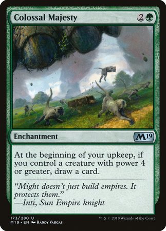 Colossal Majesty [Core Set 2019] | Jomio and Rueliete's Cards and Comics