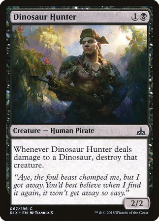 Dinosaur Hunter [Rivals of Ixalan] | Jomio and Rueliete's Cards and Comics