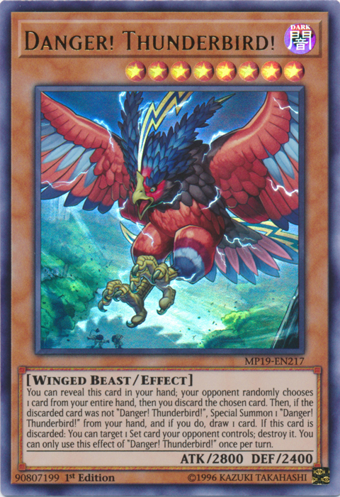 Danger! Thunderbird! [MP19-EN217] Ultra Rare | Jomio and Rueliete's Cards and Comics
