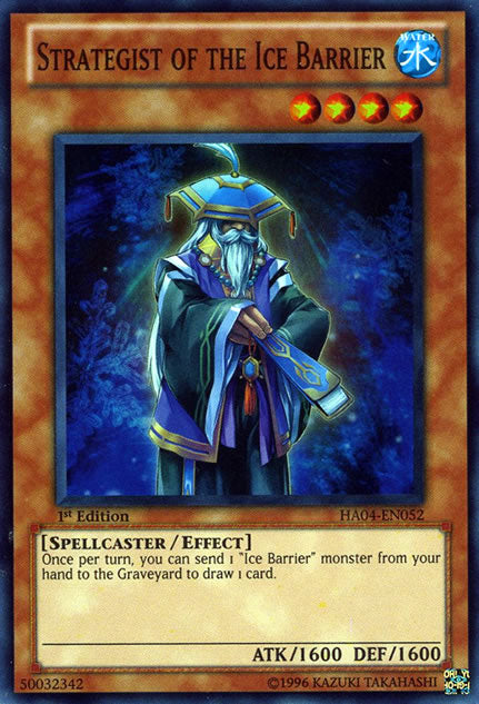 Strategist of the Ice Barrier [HA04-EN052] Super Rare | Jomio and Rueliete's Cards and Comics