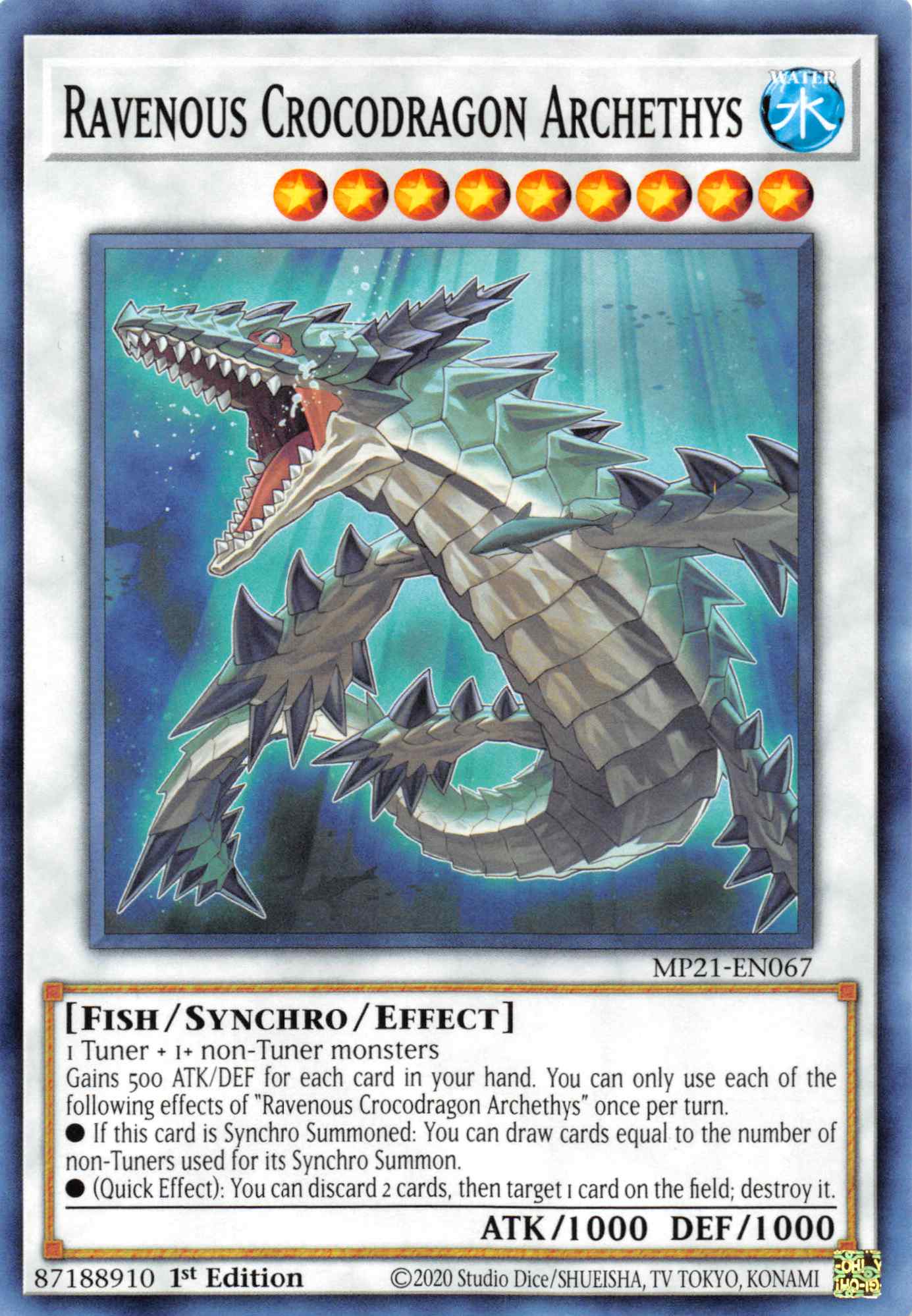 Ravenous Crocodragon Archethys [MP21-EN067] Common | Jomio and Rueliete's Cards and Comics