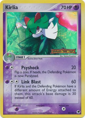Kirlia (32/101) (Stamped) [EX: Dragon Frontiers] | Jomio and Rueliete's Cards and Comics