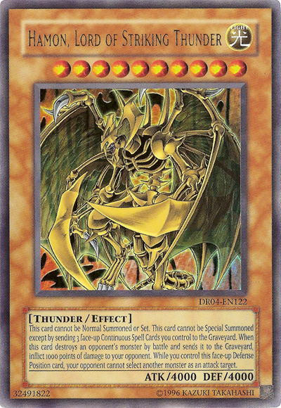 Hamon, Lord of Striking Thunder [DR04-EN122] Ultra Rare | Jomio and Rueliete's Cards and Comics