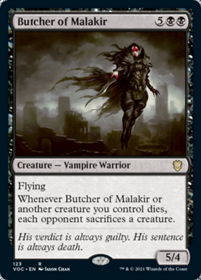 Butcher of Malakir [Innistrad: Crimson Vow Commander] | Jomio and Rueliete's Cards and Comics