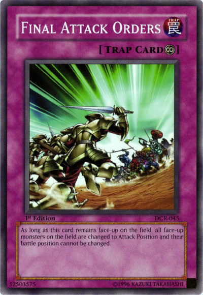 Final Attack Orders [DCR-045] Common | Jomio and Rueliete's Cards and Comics