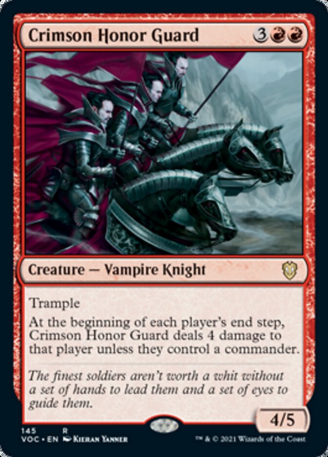 Crimson Honor Guard [Innistrad: Crimson Vow Commander] | Jomio and Rueliete's Cards and Comics