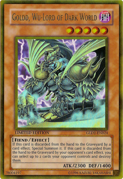 Goldd, Wu-Lord of Dark World [GLD1-EN024] Gold Rare | Jomio and Rueliete's Cards and Comics