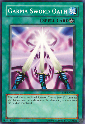 Garma Sword Oath [TP8-EN010] Common | Jomio and Rueliete's Cards and Comics