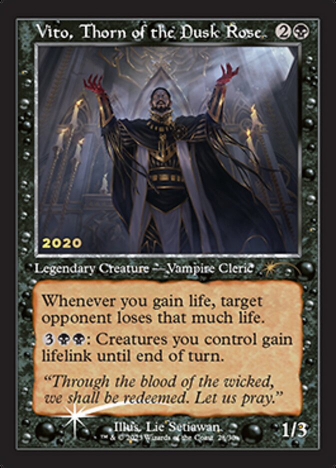 Vito, Thorn of the Dusk Rose [30th Anniversary Promos] | Jomio and Rueliete's Cards and Comics
