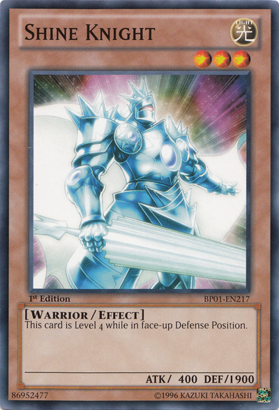 Shine Knight [BP01-EN217] Common | Jomio and Rueliete's Cards and Comics