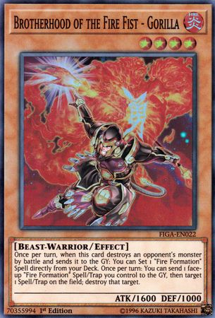 Brotherhood of the Fire Fist - Gorilla [FIGA-EN022] Super Rare | Jomio and Rueliete's Cards and Comics