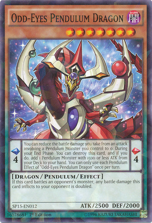 Odd-Eyes Pendulum Dragon [SP15-EN012] Shatterfoil Rare | Jomio and Rueliete's Cards and Comics
