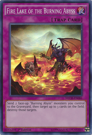 Fire Lake of the Burning Abyss [NECH-EN086] Super Rare | Jomio and Rueliete's Cards and Comics