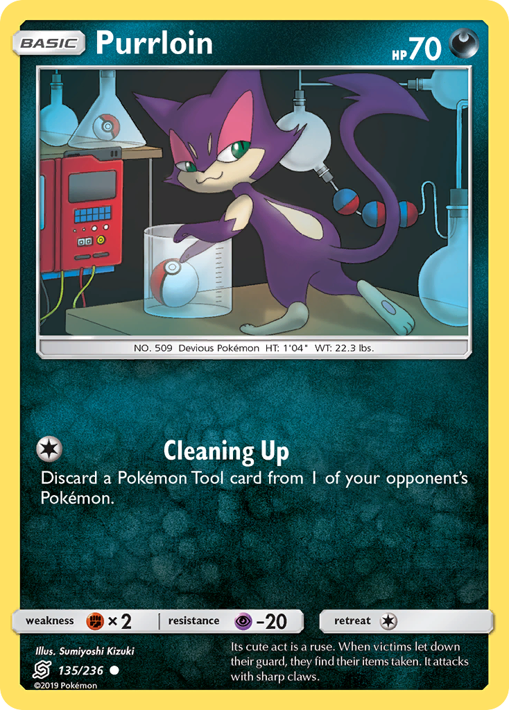 Purrloin (135/236) [Sun & Moon: Unified Minds] | Jomio and Rueliete's Cards and Comics