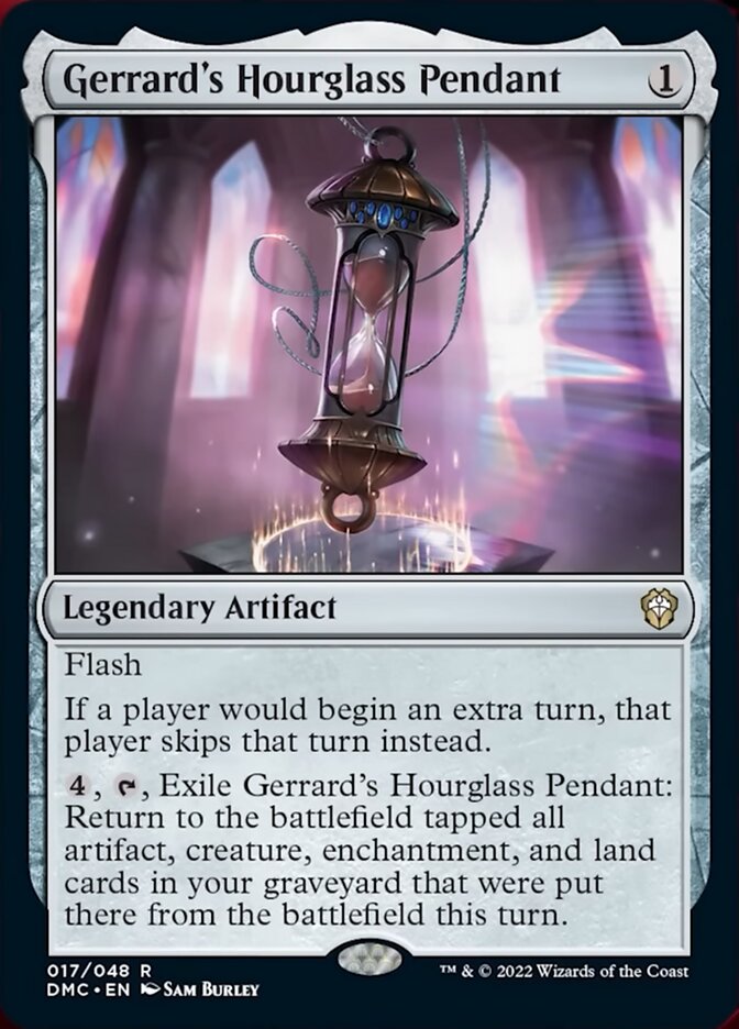 Gerrard's Hourglass Pendant [Dominaria United Commander] | Jomio and Rueliete's Cards and Comics
