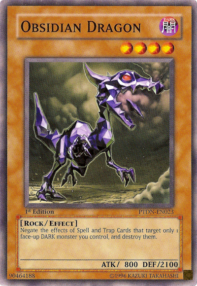 Obsidian Dragon [PTDN-EN023] Common | Jomio and Rueliete's Cards and Comics
