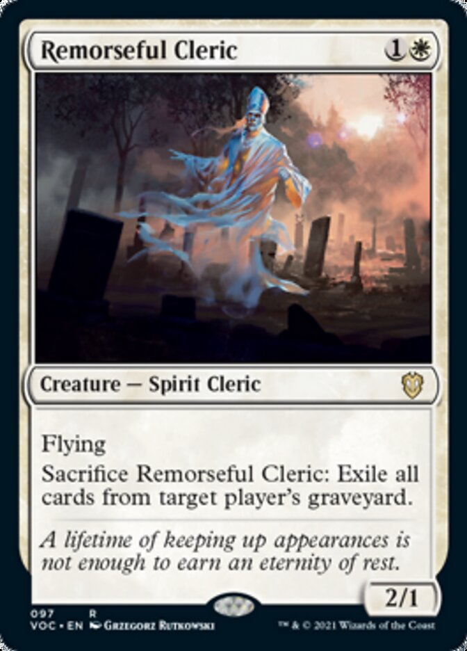 Remorseful Cleric [Innistrad: Crimson Vow Commander] | Jomio and Rueliete's Cards and Comics