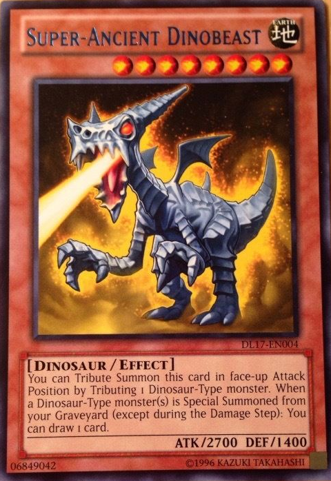 Super-Ancient Dinobeast (Blue) [DL17-EN004] Rare | Jomio and Rueliete's Cards and Comics