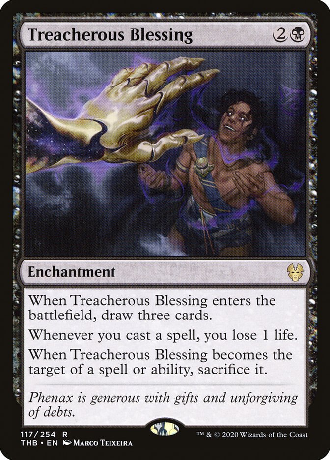 Treacherous Blessing [Theros Beyond Death] | Jomio and Rueliete's Cards and Comics