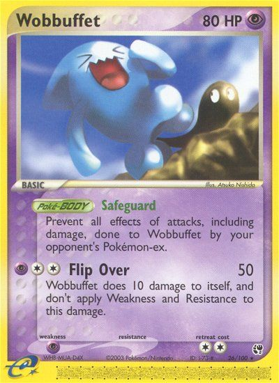 Wobbuffet (26/100) [EX: Sandstorm] | Jomio and Rueliete's Cards and Comics
