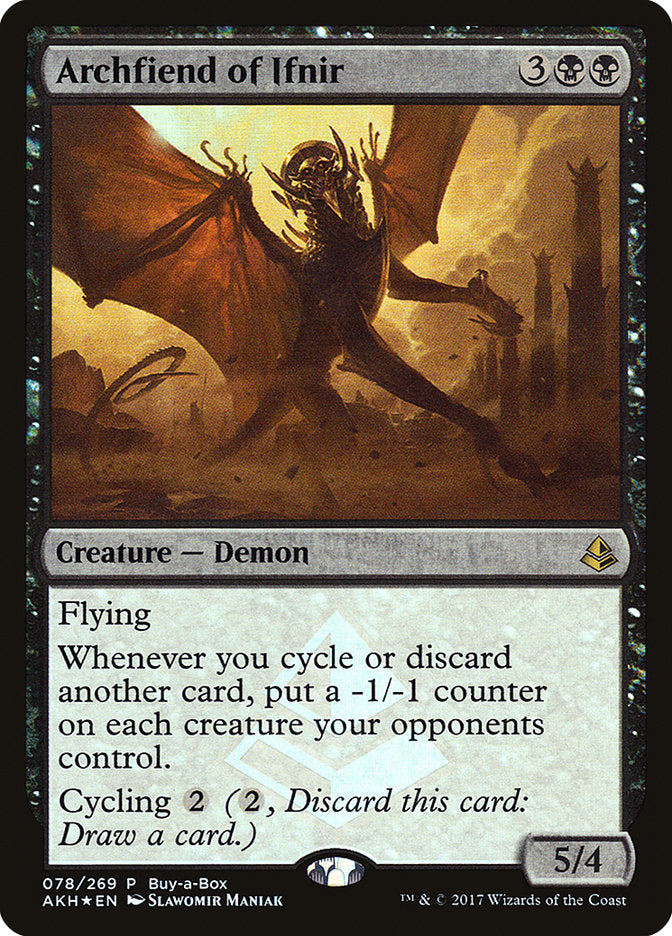 Archfiend of Ifnir (Buy-A-Box) [Amonkhet Promos] | Jomio and Rueliete's Cards and Comics