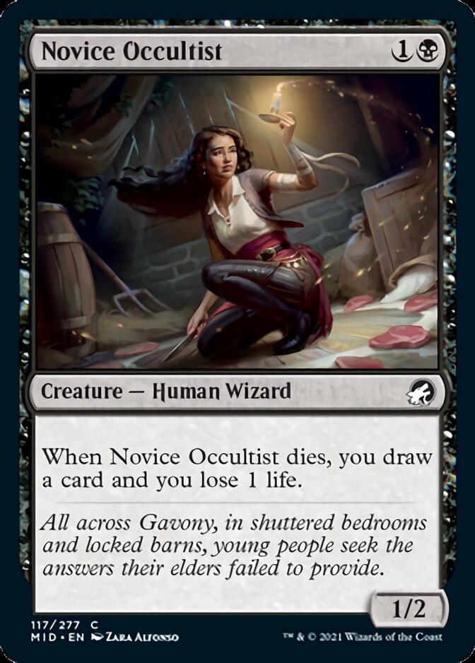 Novice Occultist [Innistrad: Midnight Hunt] | Jomio and Rueliete's Cards and Comics