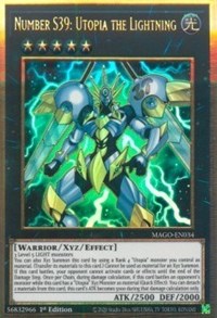 Number S39: Utopia the Lightning [MAGO-EN034] Gold Rare | Jomio and Rueliete's Cards and Comics