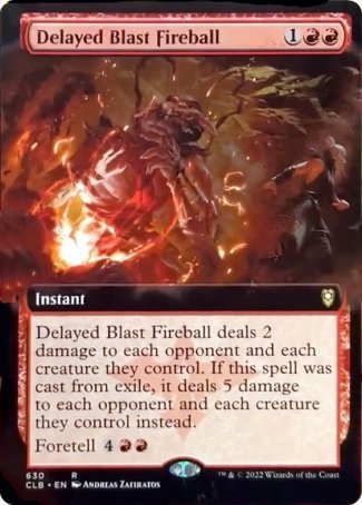 Delayed Blast Fireball (Extended Art) [Commander Legends: Battle for Baldur's Gate] | Jomio and Rueliete's Cards and Comics