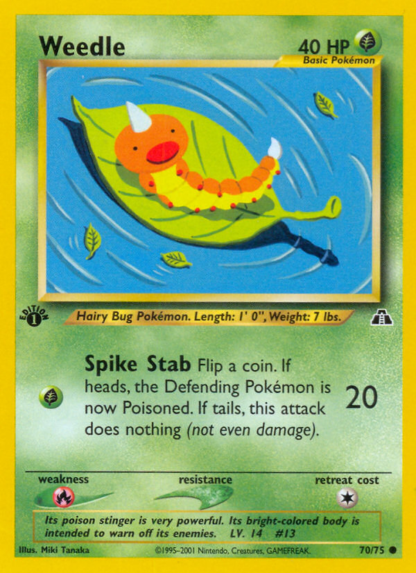 Weedle (70/75) [Neo Discovery 1st Edition] | Jomio and Rueliete's Cards and Comics