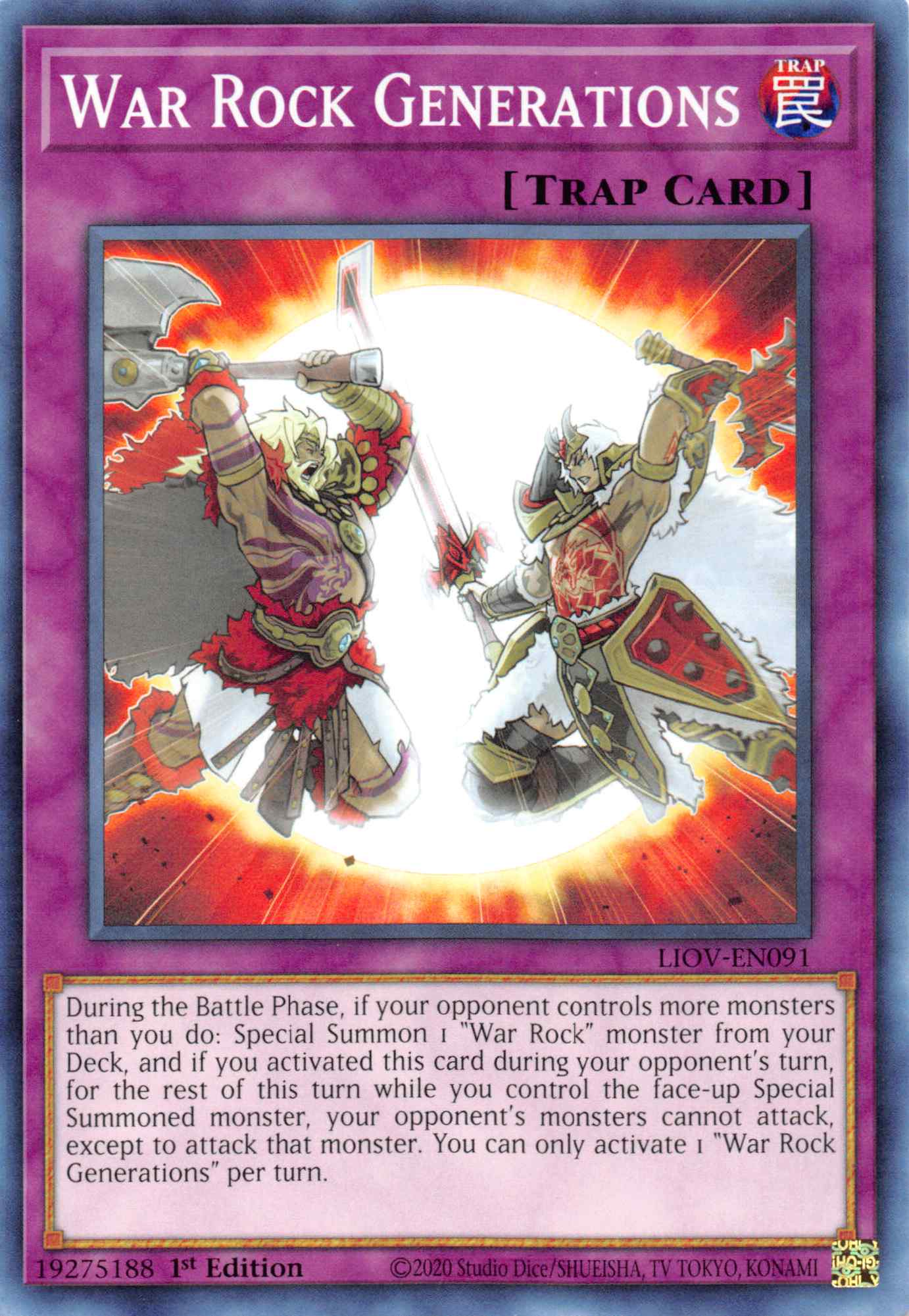 War Rock Generations [LIOV-EN091] Common | Jomio and Rueliete's Cards and Comics
