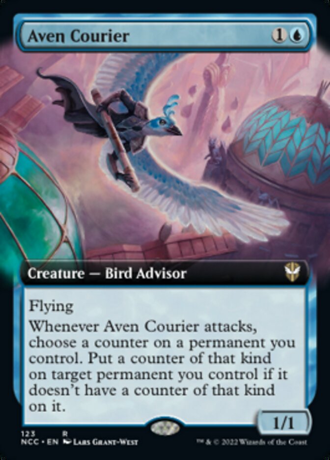 Aven Courier (Extended Art) [Streets of New Capenna Commander] | Jomio and Rueliete's Cards and Comics