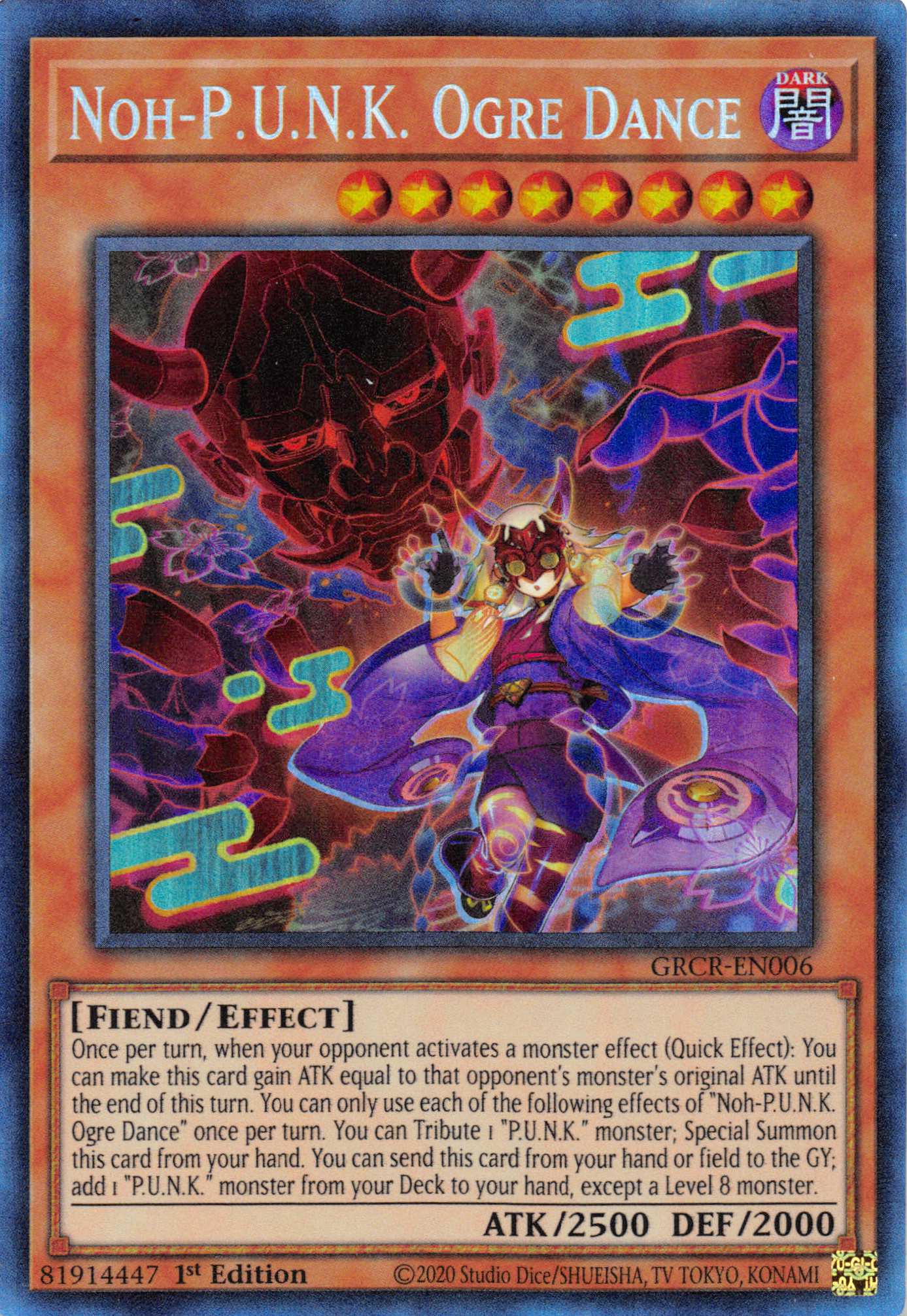 Noh-P.U.N.K. Ogre Dance [GRCR-EN006] Collector's Rare | Jomio and Rueliete's Cards and Comics