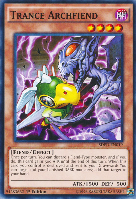 Trance Archfiend [SDPD-EN019] Common | Jomio and Rueliete's Cards and Comics