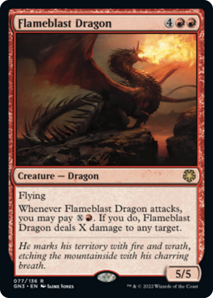 Flameblast Dragon [Game Night: Free-for-All] | Jomio and Rueliete's Cards and Comics