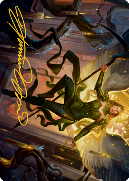 Sigarda, Champion of Light Art Card (Gold-Stamped Signature) [Innistrad: Midnight Hunt Art Series] | Jomio and Rueliete's Cards and Comics