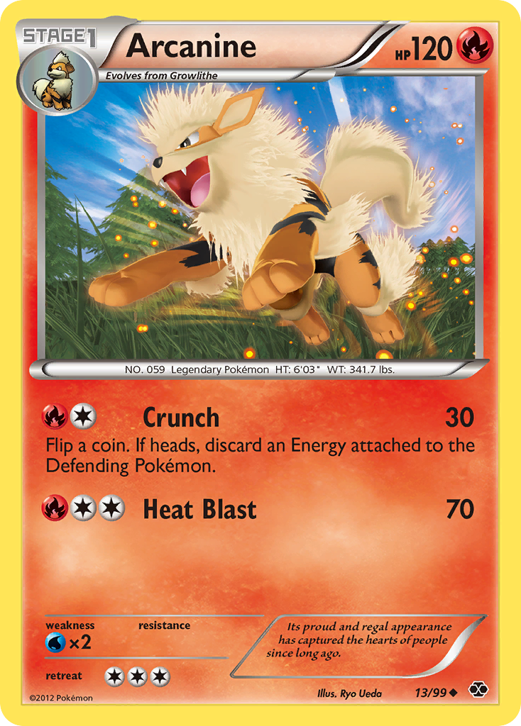 Arcanine (13/99) [Black & White: Next Destinies] | Jomio and Rueliete's Cards and Comics