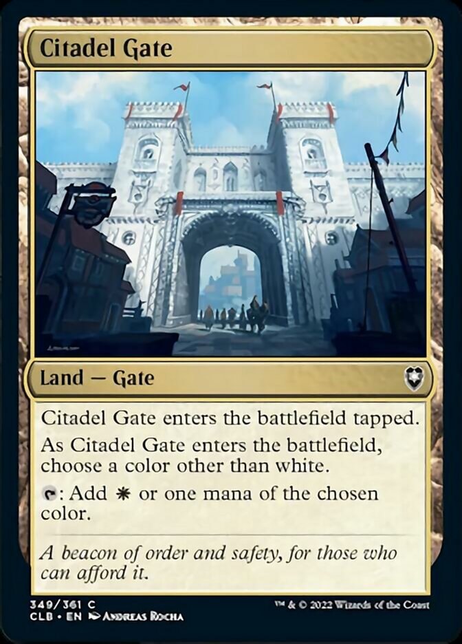 Citadel Gate [Commander Legends: Battle for Baldur's Gate] | Jomio and Rueliete's Cards and Comics