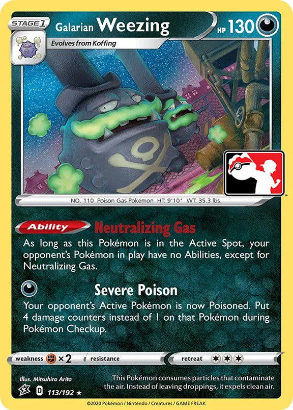 Galarian Weezing (113/192) [Prize Pack Series One] | Jomio and Rueliete's Cards and Comics
