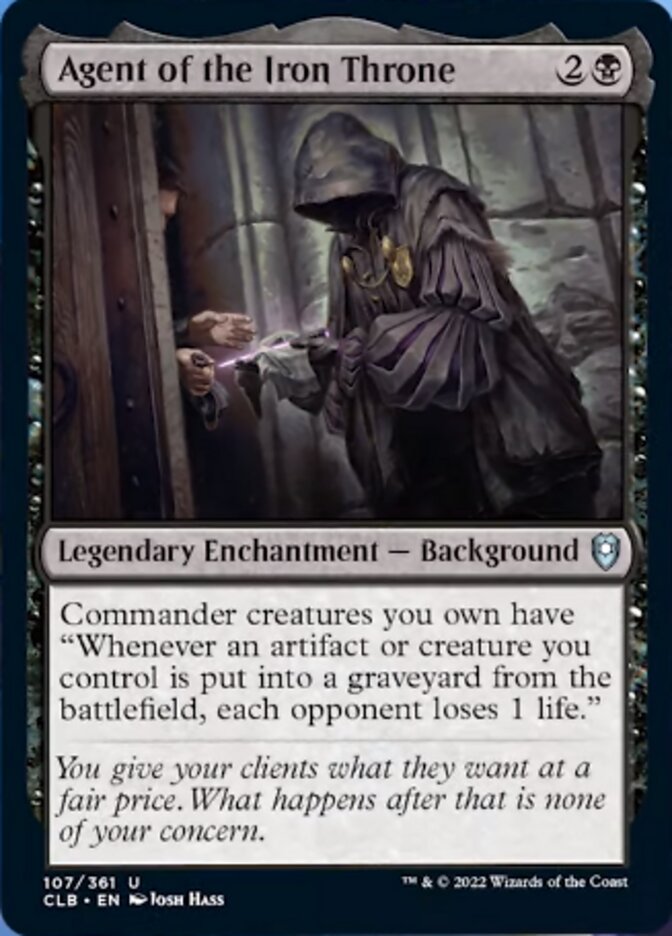 Agent of the Iron Throne [Commander Legends: Battle for Baldur's Gate] | Jomio and Rueliete's Cards and Comics