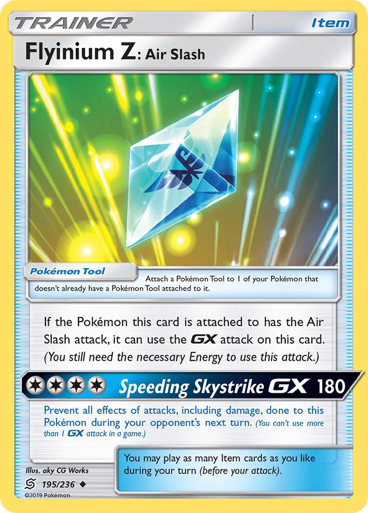 Flyinium Z: Air Slash (195/236) [Sun & Moon: Unified Minds] | Jomio and Rueliete's Cards and Comics