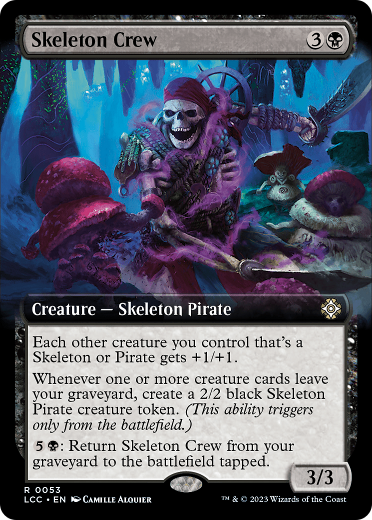 Skeleton Crew (Extended Art) [The Lost Caverns of Ixalan Commander] | Jomio and Rueliete's Cards and Comics