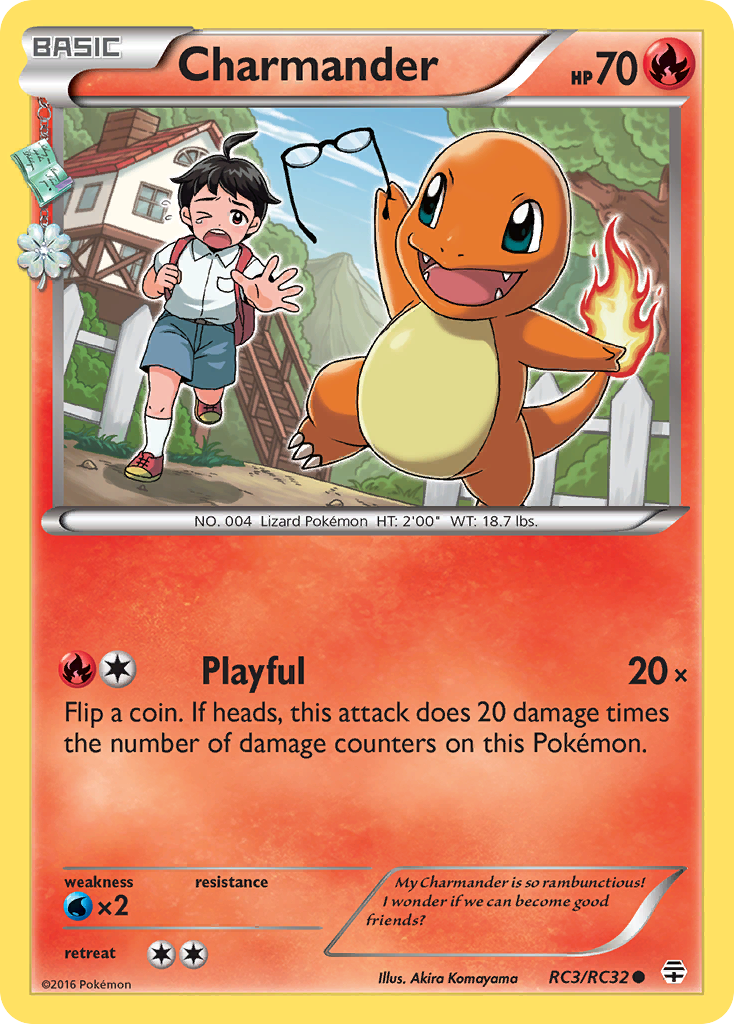 Charmander (RC3/RC32) [XY: Generations] | Jomio and Rueliete's Cards and Comics