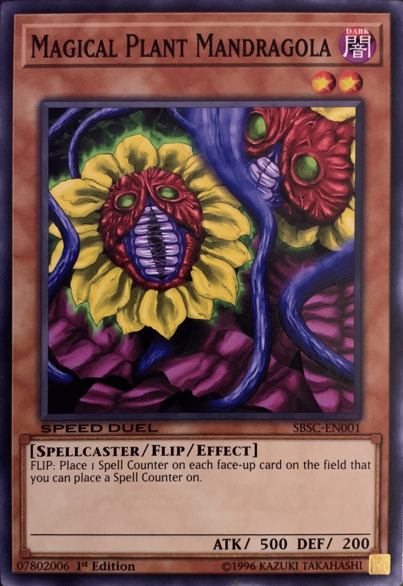 Magical Plant Mandragola [SBSC-EN001] Common | Jomio and Rueliete's Cards and Comics