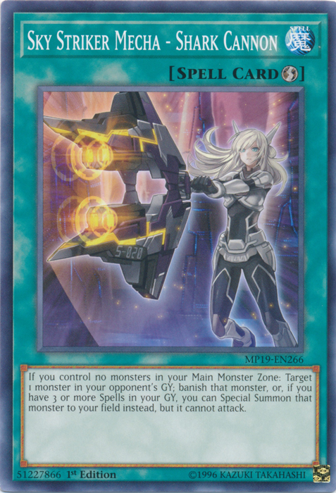 Sky Striker Mecha - Shark Cannon [MP19-EN266] Common | Jomio and Rueliete's Cards and Comics