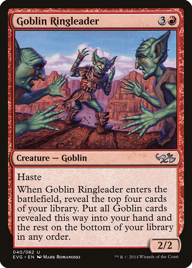 Goblin Ringleader (Elves vs. Goblins) [Duel Decks Anthology] | Jomio and Rueliete's Cards and Comics
