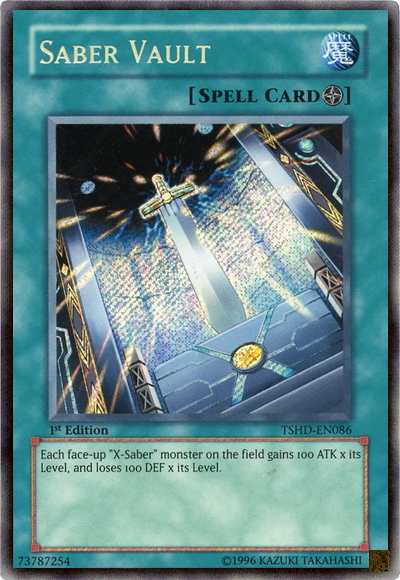 Saber Vault [TSHD-EN086] Secret Rare | Jomio and Rueliete's Cards and Comics