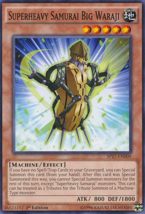 Superheavy Samurai Big Waraji [SP17-EN009] Common | Jomio and Rueliete's Cards and Comics