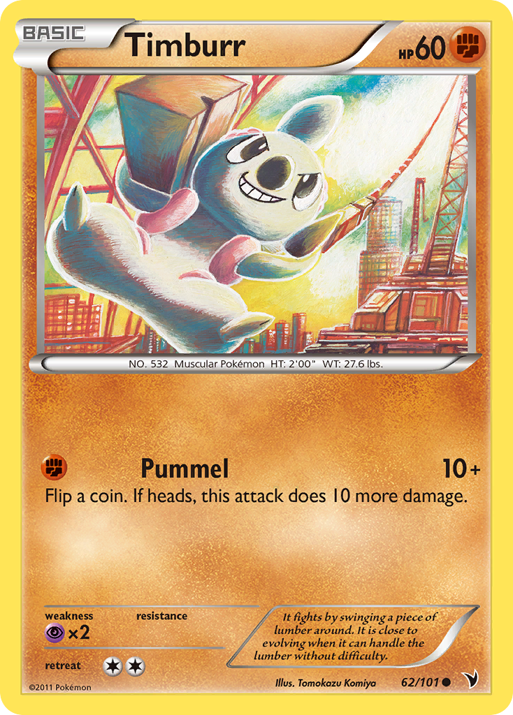 Timburr (62/101) [Black & White: Noble Victories] | Jomio and Rueliete's Cards and Comics