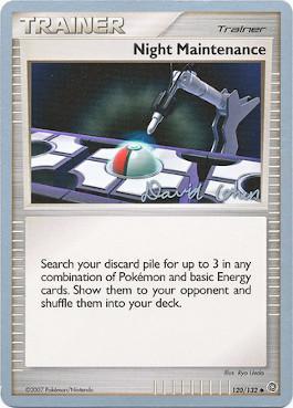 Night Maintenance (120/132) (Stallgon - David Cohen) [World Championships 2009] | Jomio and Rueliete's Cards and Comics